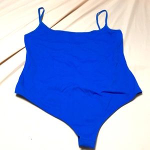 Blue bodysuit